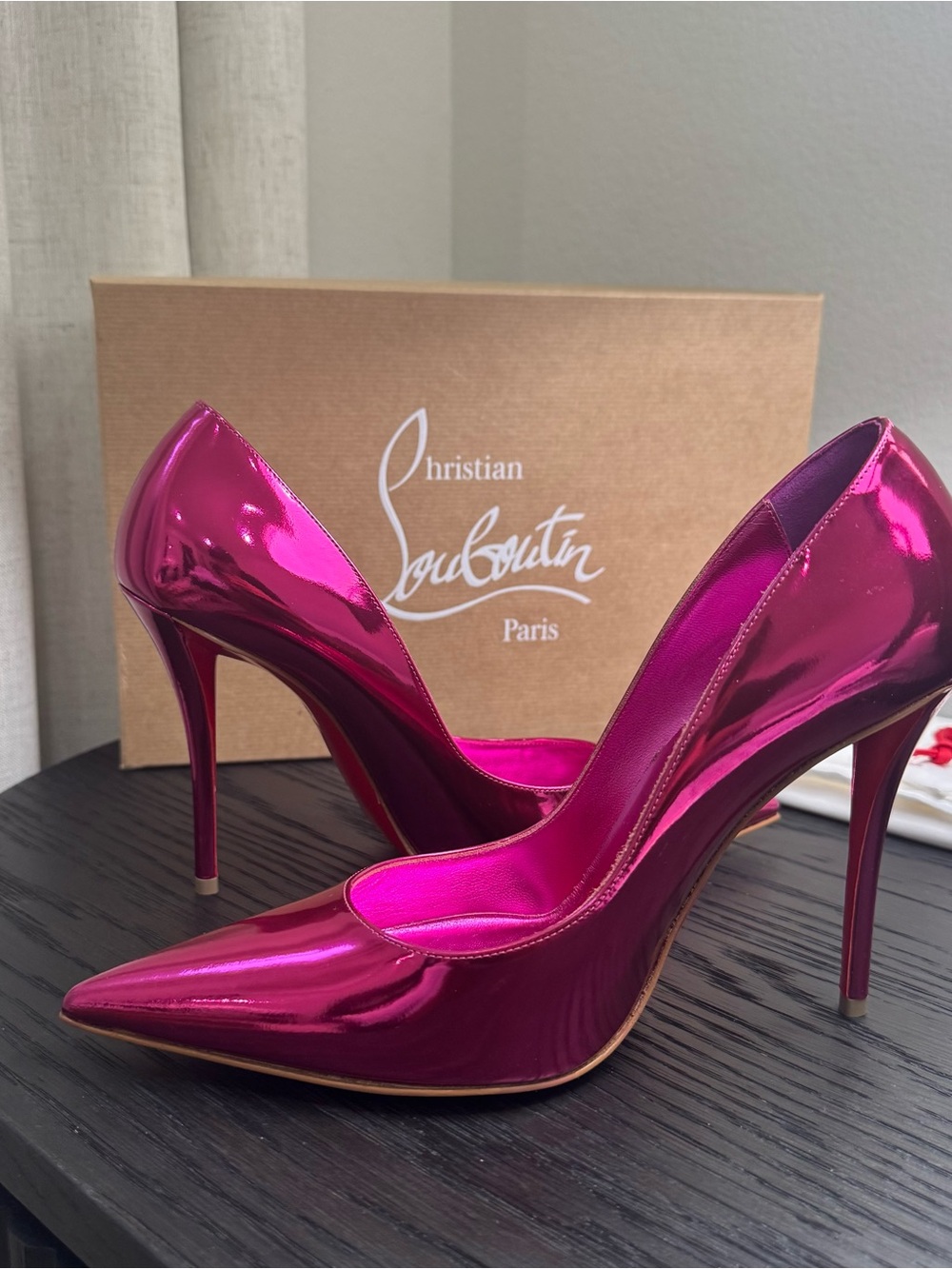 Christian Louboutin Miss Z 100 Pumps Metallic Pink 38 - Picture 5 of 9